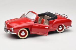 Volkswagen Karmann Ghia カブリオレ レッド Solido 1:18 8058 メタル - 画像 2/8
