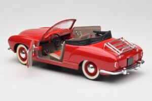 Volkswagen Karmann Ghia カブリオレ レッド Solido 1:18 8058 メタル - 画像 7/8