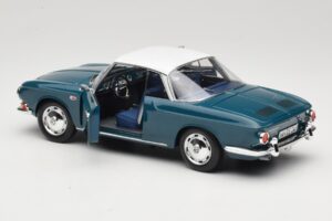 Volkswagen Karmann Ghia Type 34 1500 Sea Blue Norev 1:18 188646 メタル - 画像 5/8