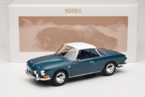 Volkswagen Karmann Ghia Type 34 1500 Sea Blue Norev 1:18 188646 メタル - 画像 8/8