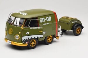 Volkswagen Kool Kombi Army Fighter Green Solido 1:18 S1810901 メタル - 画像 2/8