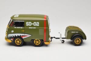 Volkswagen Kool Kombi Army Fighter Green Solido 1:18 S1810901 メタル - 画像 4/8