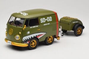 Volkswagen Kool Kombi Army Fighter Green Solido 1:18 S1810901 メタル