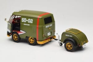 Volkswagen Kool Kombi Army Fighter Green Solido 1:18 S1810901 メタル - 画像 5/8