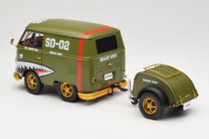 Volkswagen Kool Kombi Army Fighter Green Solido 1:18 S1810901 メタル - 画像 7/8