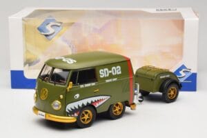 Volkswagen Kool Kombi Army Fighter Green Solido 1:18 S1810901 メタル - 画像 8/8