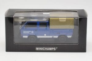 Volkswagen T3 ダブルキャブ フラットベッド THW Hannover Minichamps 1:43 400055290 メタル - 画像 4/4