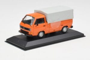 Volkswagen T3 フラットベッド オレンジ Minichamps 1:43 400055200 メタル - 画像 2/4