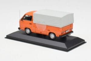 Volkswagen T3 フラットベッド オレンジ Minichamps 1:43 400055200 メタル - 画像 3/4