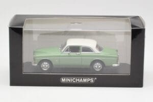 Volvo 121 Amazon ライトグリーン＆ホワイト Minichamps 1:43 430171005 メタル - 画像 4/4
