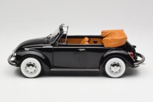 Volkswagen Beetle 1303 カブリオレ ブラック Norev 1:18 188533 メタル - 画像 3/6