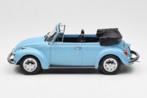 Volkswagen Beetle 1303 カブリオレ ライトブルー Norev 1:18 188531 メタル - 画像 3/6