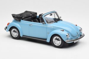 Volkswagen Beetle 1303 カブリオレ ライトブルー Norev 1:18 188531 メタル - 画像 4/6