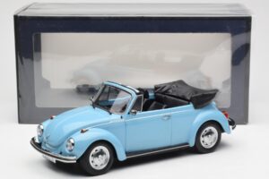 Volkswagen Beetle 1303 カブリオレ ライトブルー Norev 1:18 188531 メタル - 画像 6/6