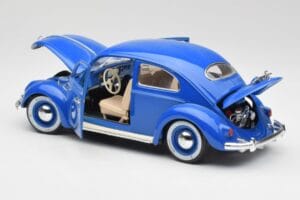 Volkswagen Beetle ブルー Bburago 1:18 23124646 メタル - 画像 5/8