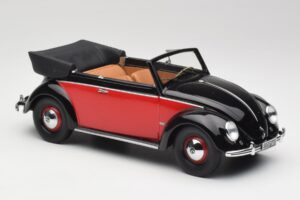 Volkswagen Beetle コンバーチブル ブラック & レッド Minichamps 1:18 107054132 レジン - 画像 4/6