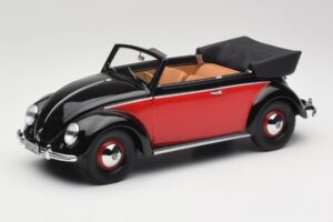 Volkswagen Beetle コンバーチブル ブラック & レッド Minichamps 1:18 107054132 レジン