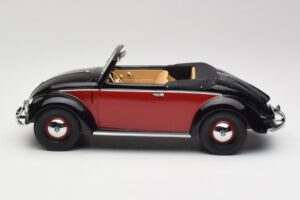 Volkswagen Beetle Hebmuller コンバーチブル ブラック & レッド Minichamps 1:18 107054230 レジン - 画像 3/6