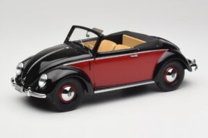 Volkswagen Beetle Hebmuller コンバーチブル ブラック & レッド Minichamps 1:18 107054230 レジン