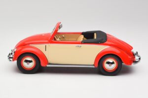 Volkswagen Beetle Hebmuller コンバーチブル レッド & クリーム Minichamps 1:18 107054231 レジン - 画像 3/6
