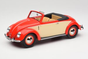 Volkswagen Beetle Hebmuller コンバーチブル レッド & クリーム Minichamps 1:18 107054231 レジン