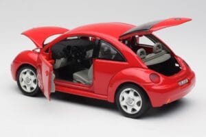 Volkswagen New Beetle レッド Bburago 1:18 8185108 メタル - 画像 5/8