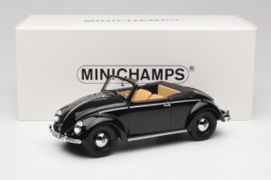 Volkswagen Beetle Type 1 Hebmuller コンバーチブル ブラック Minichamps 1:18 107054232 メタル - 画像 6/6