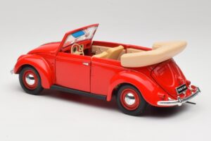 Volkswagen カブリオレ ルビーレッド Maisto 1:18 32826 メタル - 画像 7/8