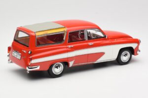 Wartburg 311 Camping Deluxe レッド ホワイト BoS Models 1:18 BOS037 レジン - 画像 2/6