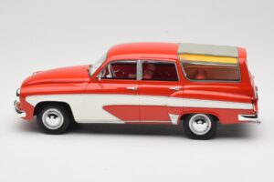 Wartburg 311 Camping Deluxe レッド ホワイト BoS Models 1:18 BOS037 レジン - 画像 3/6