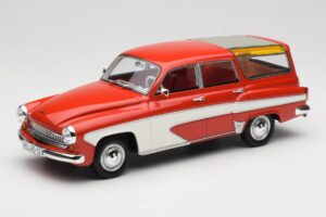 Wartburg 311 Camping Deluxe レッド ホワイト BoS Models 1:18 BOS037 レジン