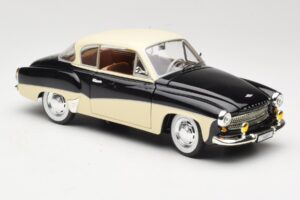 Wartburg 311 クーペ ブラック & ベージュ Revell 1:18 08419 メタル - 画像 6/8