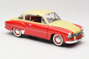 Wartburg 311 クーペ レッド & ベージュ Revell 1:18 8418 メタル - 画像 6/8
