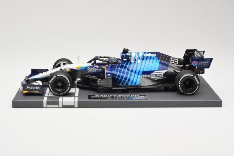 Williams Racing Mercedes FW43B #63 G. Russell Saudi Arabian GP 2021 Minichamps 1:18 117212263 メタル
