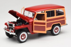 Willys Jeep Station Wagon レッド Road Signature 1:18 92858 メタル - 画像 2/8
