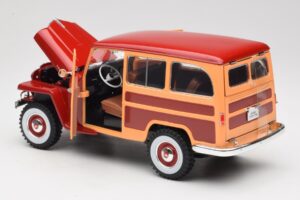 Willys Jeep Station Wagon レッド Road Signature 1:18 92858 メタル - 画像 5/8