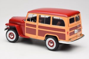 Willys Jeep Station Wagon レッド Road Signature 1:18 92858 メタル - 画像 7/8