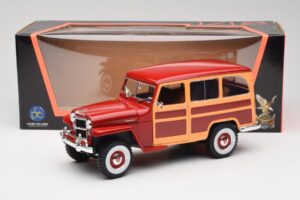 Willys Jeep Station Wagon レッド Road Signature 1:18 92858 メタル - 画像 8/8