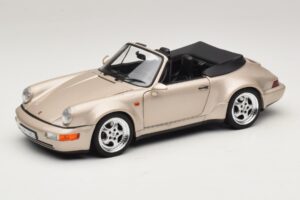 Porsche 911 964 Turbo Look カブリオレ Zermatt Silver Norev 1:18 187140 メタル