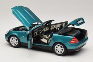 Mercedes SLK R170 Vivianite Green Norev 1:18 183021 メタル - 画像 7/10