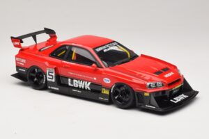 Nissan Skyline ER34 LB Super Silhouette Active Red GT Spirit 1:18 GT570 レジン - 画像 4/6