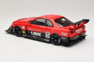 Nissan Skyline ER34 LB Super Silhouette Active Red GT Spirit 1:18 GT570 レジン - 画像 5/6