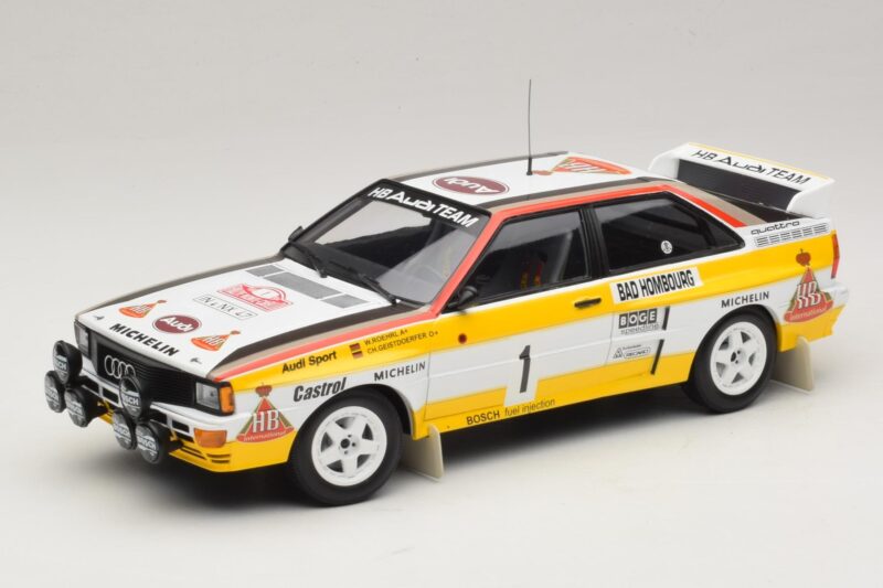 Audi Quattro #1 W. Rohrl / C. Geistdorfer Rally Monte Carlo Winner 1984 Minichamps 1:18 A5-5894 メタル