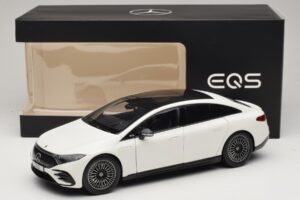 Mercedes EQS V297 Manufaktur Opalite White NZG 1:18 B66961049 メタル - 画像 8/8