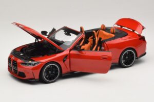 BMW M4 G83 カブリオレ Red Metallic Minichamps 1:18 110021030 メタル - 画像 2/8