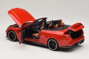 BMW M4 G83 カブリオレ Red Metallic Minichamps 1:18 110021030 メタル - 画像 5/8