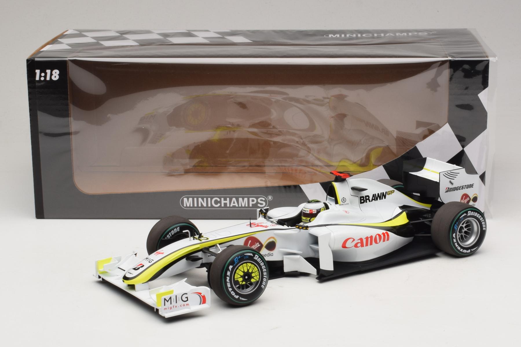 Minichamps Brawn GP BGP001 J.Button シンガポール 1:18