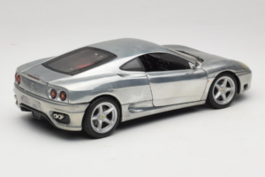 Ferrari 360 Modena クロームシルバー Hot Wheels 1:18 27774 メタル - 画像 3/8