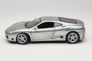 Ferrari 360 Modena クロームシルバー Hot Wheels 1:18 27774 メタル - 画像 4/8
