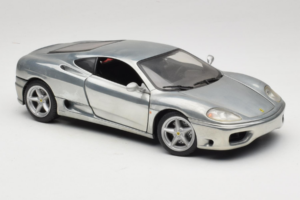 Ferrari 360 Modena クロームシルバー Hot Wheels 1:18 27774 メタル - 画像 6/8